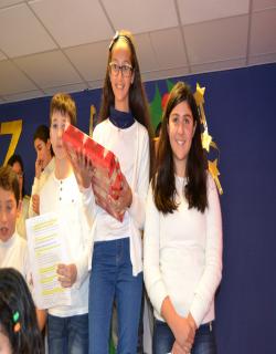 Manal El Harraq, ganadora de 6º y tarjeta ganadora del centro